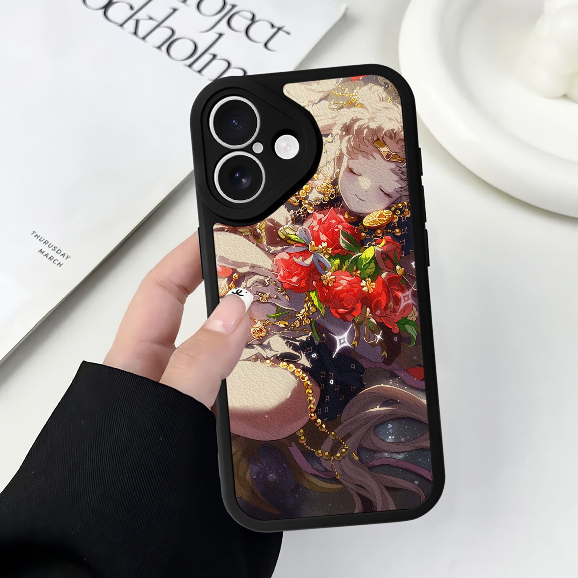 （画像用） 美少女戦士セーラームーン Sailor Moon 【iPhone 16シリーズ対応】シリコンスマホケース（レザー調） 材質：シリコン